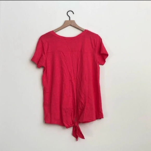 Sundry Staycation Tie Back Top Short Sleeve tee shirt size 2 knot loungewear - Picture 5 of 8